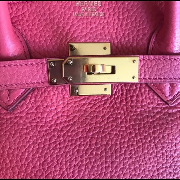 Hermes Birkin bag 🌹Bougainvillier Clemence GHW - Picture 1 of 13